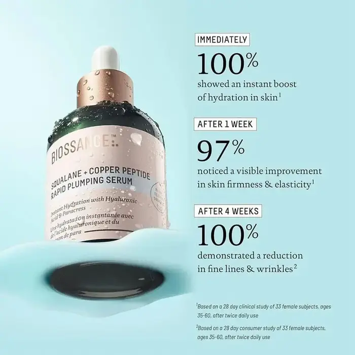 Sérum repulpant au cuivre et aux peptides Biossance