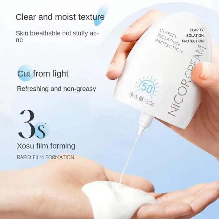 50ml imperméable à l'eau visage corps crème solaire