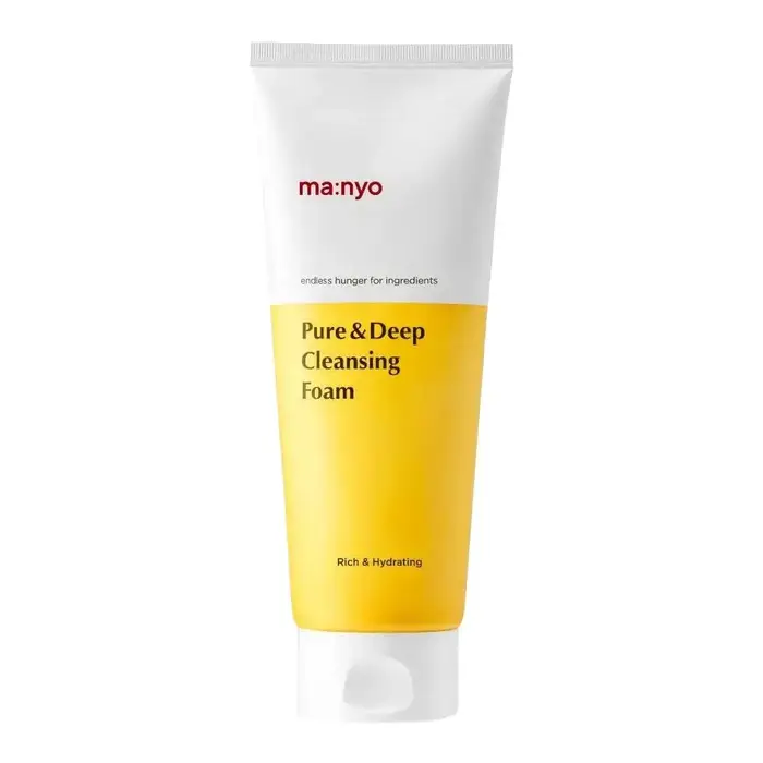 Manyo mousse nettoyante en profondeur 200ml mousse pour le visage lavage contrôle de l'huile pores p