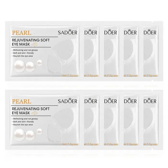 5/10 paires SADOER perle masque pour les yeux Anti cernes élimination