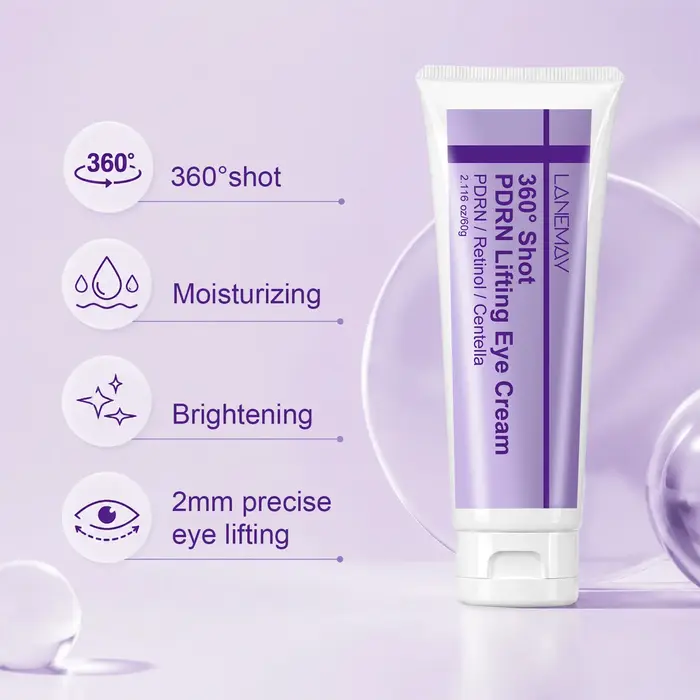 360 ° Crème pour les yeux liftante Shot PDRN – 60g. Formulé avec PDRN