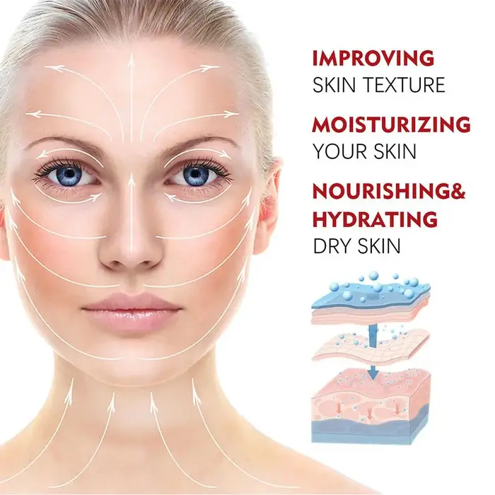 Crème pour le visage à l'acide hyaluronique au rétinol