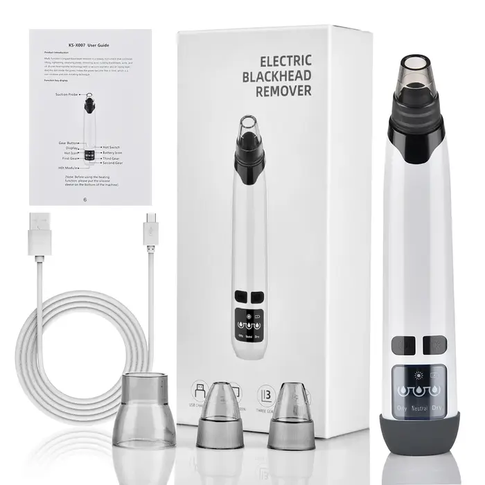 Extracteur de points noirs électrique, nettoyeur facial, aspiration sous vide, outils de soins de la