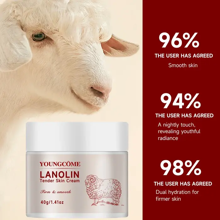 Crème de lanoline 100% pure pour peaux sèches et démangeaisons