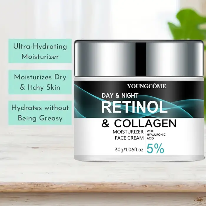 La crème au rétinol favorise l'élasticité de la peau et le lustre hydratant liftant raffermissant collagène crèmes blanchissantes pour le visage blanchissant lisse