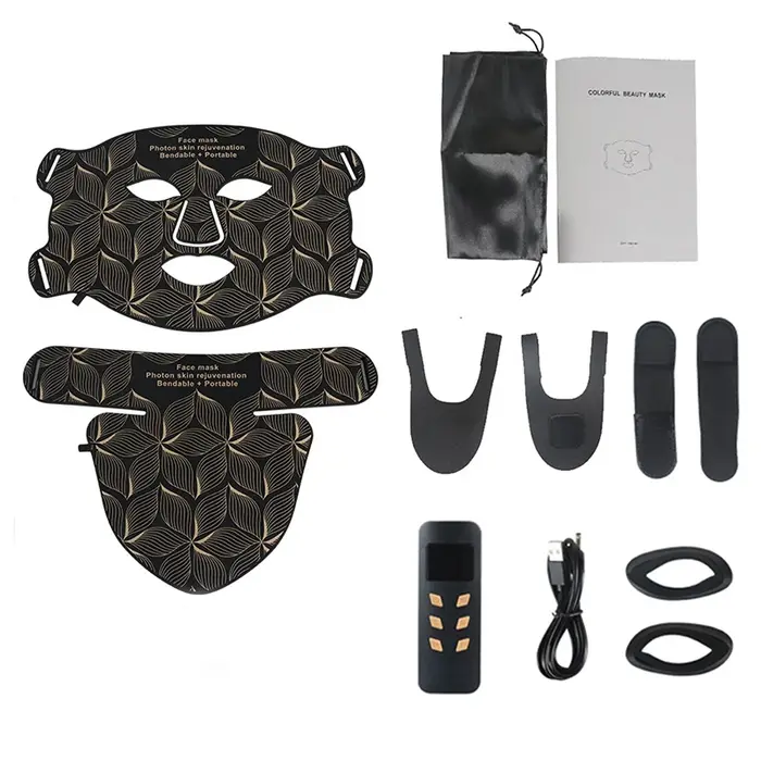 Masque Facial LED avec cou 8 couleurs
