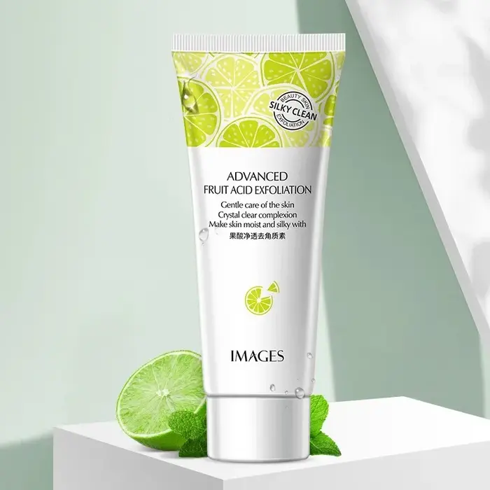 Gel gommant pour le visage aux acides de fruits, crème exexpansive, nettoyage en profondeur, hydratant, élimination des points noirs