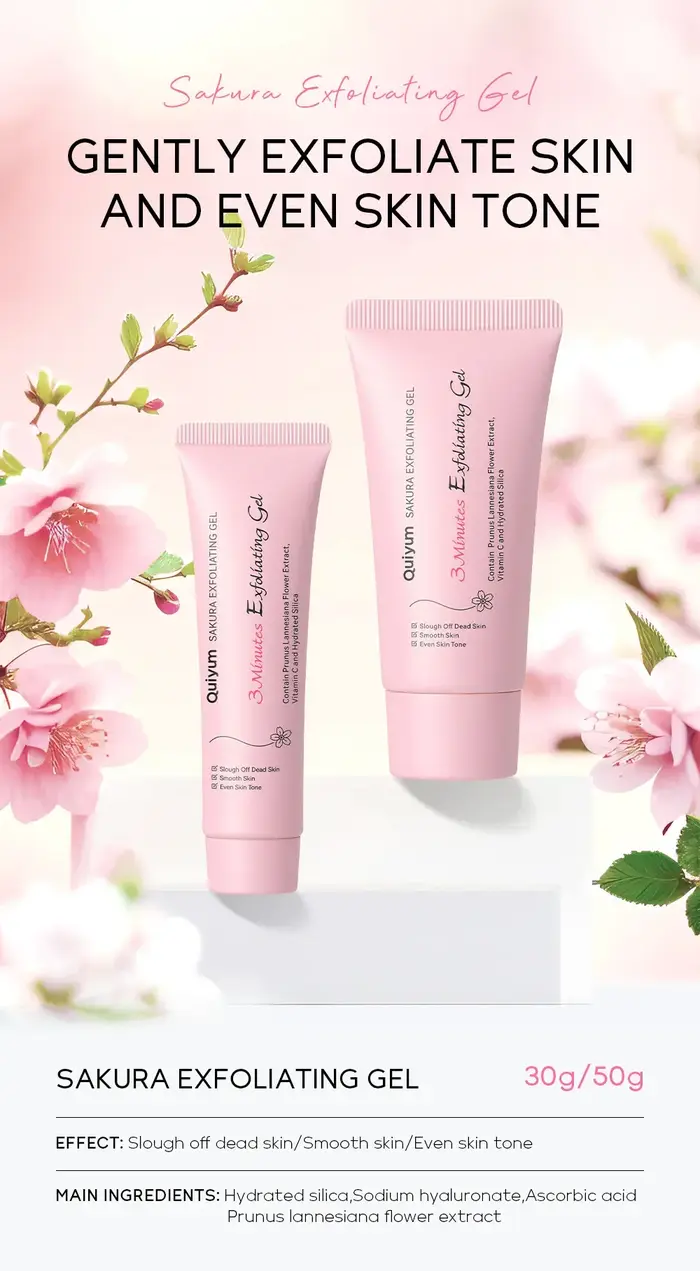 Gel exfoliant Sakura, gommage facial