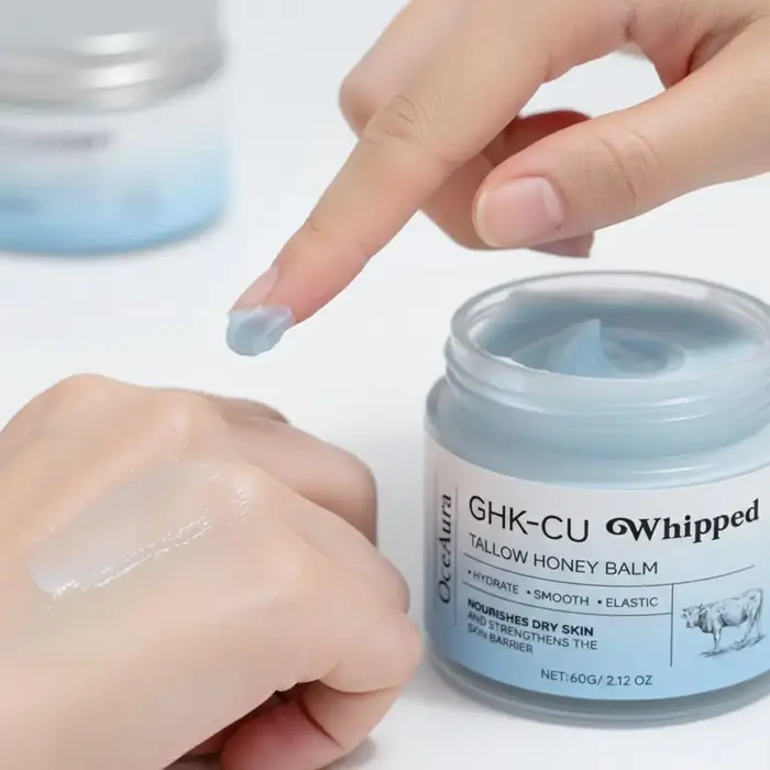 Crème Visage au Cuivre Peptides GHK-Cu et Suif de Bœuf 4%