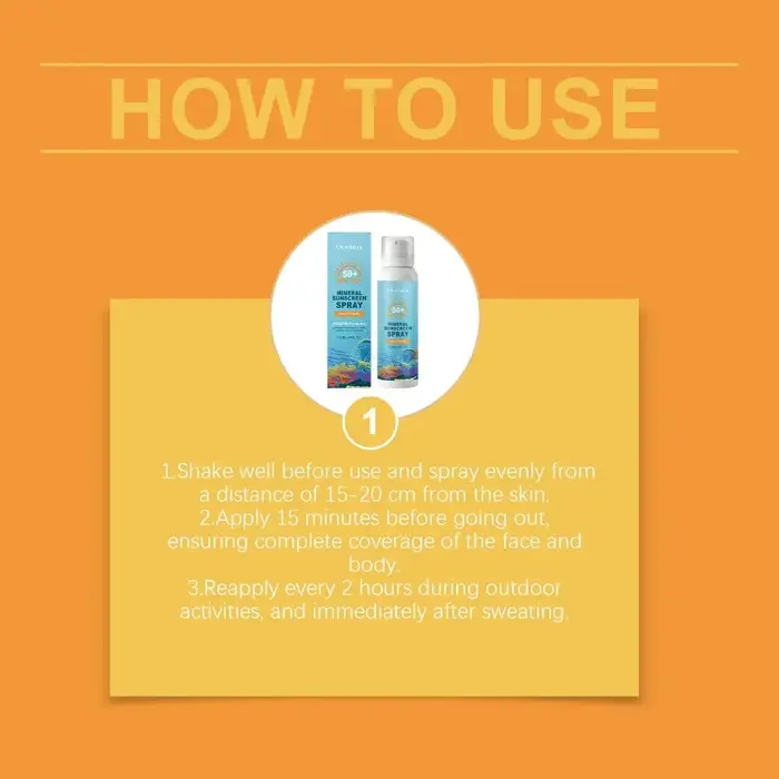 Spray solaire minéral premium SPF50+ respectueux des récifs 120ml