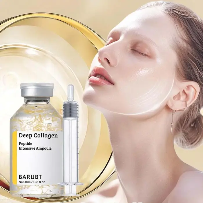 Sérum Facial Hydratant au Collagène 40ml – Ampoule Essentielle Nourrissante et Régulatrice de Sébum aux Cellules Souches – Soin Lissant et Éclatant pour la Peau