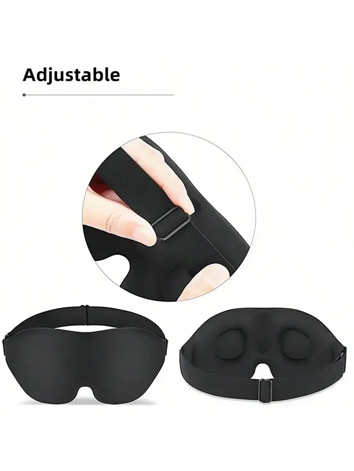 Masque de sommeil de contour 3D avec bouchons d'oreilles