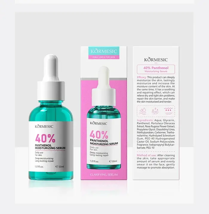 AHA rajeunissement Niacinamide éclaircissant visage sérum Hexapeptide céramide panthénol Essence Ant