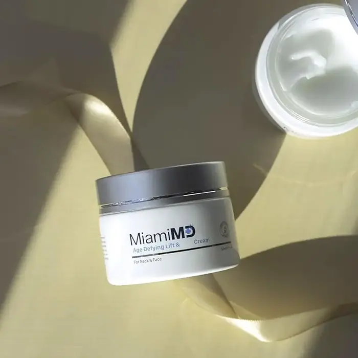Crème Liftante et Raffermissante Miami MD Crepe Fix pour le Cou et le Visage, Anti-Âge, Soin Anti-Rides, Hydratation Longue Durée, Soins de la Peau pour Tous Types de Peau