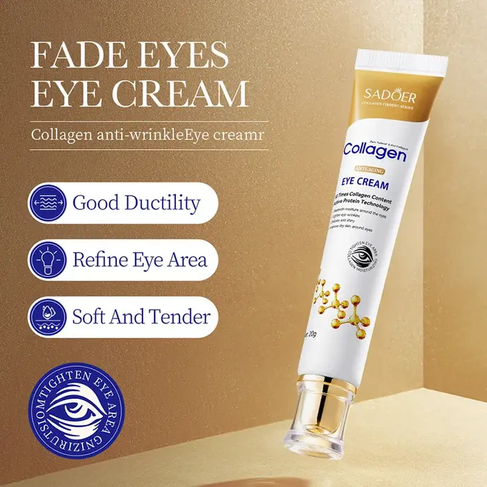 SADOER collagène crème pour les yeux soin Anti cernes sacs