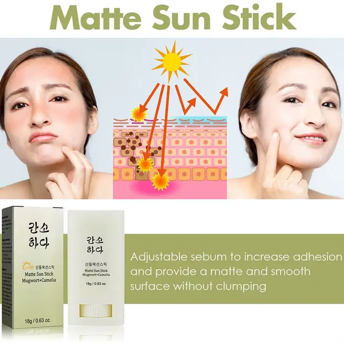 18g visage corps crème solaire mat bâton