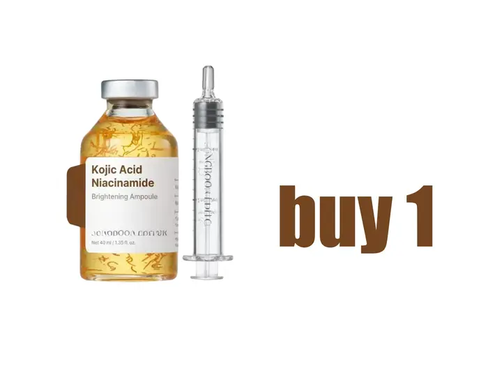 Sérum Ampoule Visage à l'Acide Kojique et au Curcuma avec Niacinamide – Essence Hydratante et Nourri