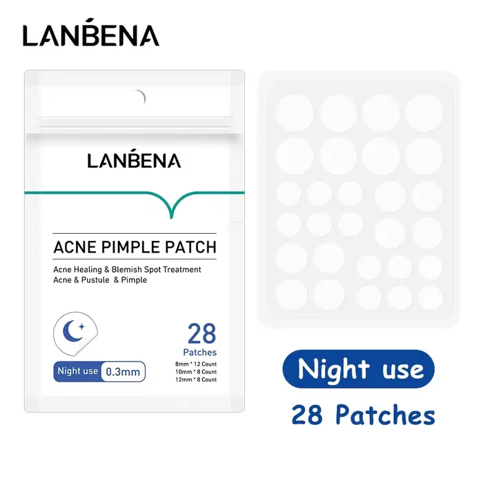 LANBENA Patchs anti-acné invisibles pour usage quotidien et nocturne