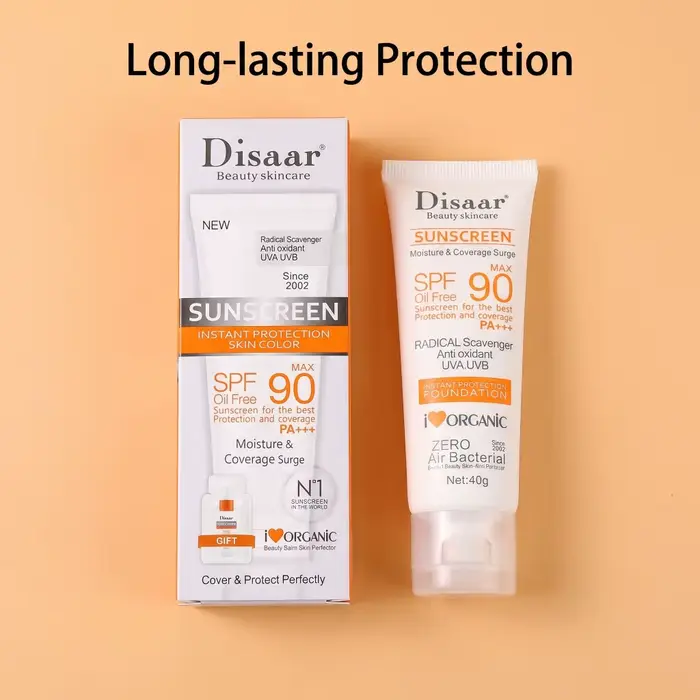 Crème solaire SPF90 PA+++ sans huile