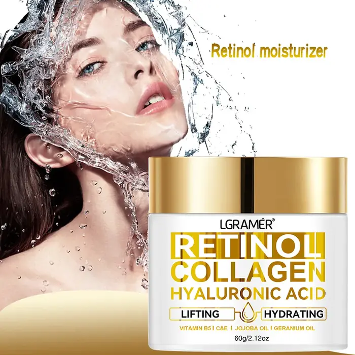 Rétinol Anti-âge crème pour le visage hydratant dissolvant de rides collagène acide hyaluronique crèmes soins de la peau cosmétique 30 & 60ML