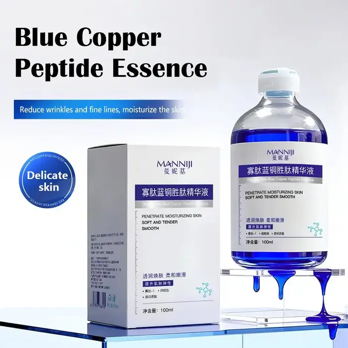 Essence raffermissante au cuivre et aux peptides bleus et rouges 100 ml