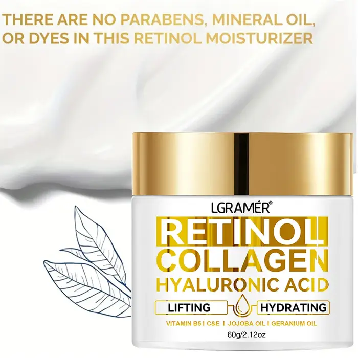 Rétinol Anti-âge crème pour le visage hydratant dissolvant de rides collagène acide hyaluronique crèmes soins de la peau cosmétique 30 & 60ML
