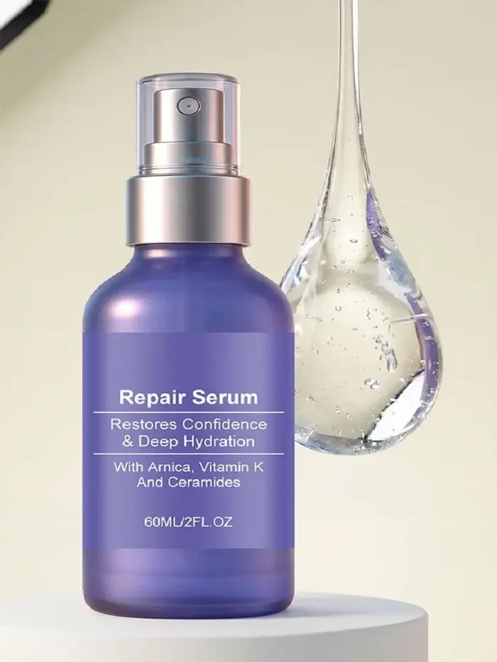 Sérum Réparateur Visage aux Céramides Hydratation Intense Réparation de la Barrière Cutanée Atténue les Taches Brunes Illumine les Peaux Ternes Essence Hydratante