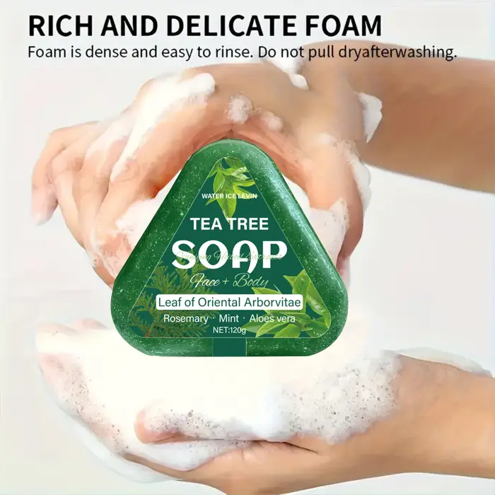 Savon à l'arbre à thé (visage + corps) : feuille d'arborvitae orientale