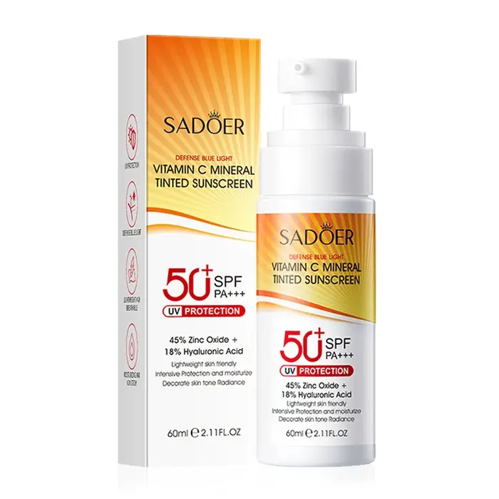 SADOER Spf 50 + crème solaire Spray crèmes blanchissantes Anti-âge visage corps utilisation protecteur bloqueur
