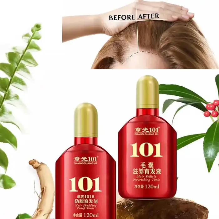 Liquide nourrissant au Ginseng pour Zhang Guang 101, favorise la perte de cheveux, répare la formule