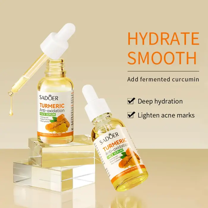 Sérum pour le visage essentiel au curcuma
