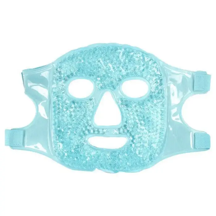 Masque Gel Glacé Anti-Fatigue pour les Yeux et le Visage, Compresse Réutilisable de Perles de Gel, P