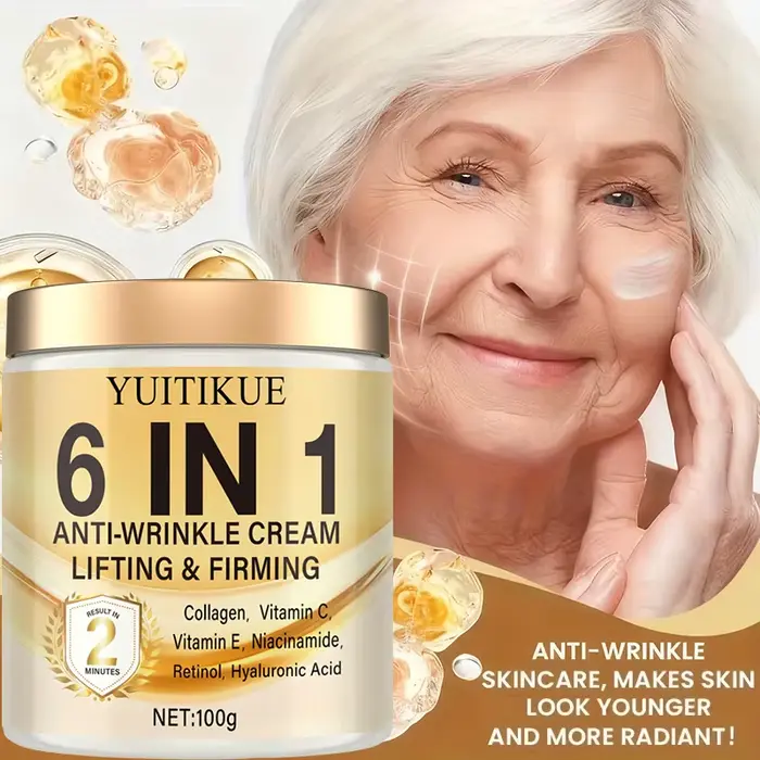YUITIKUE Crème liftante 2 Min 100g - Anti-rides 6 en 1