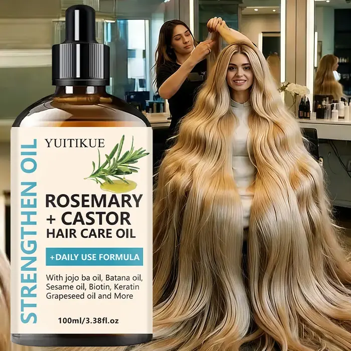 Huile capillaire fortifiante YUITIKUE à la romarin et au ricin