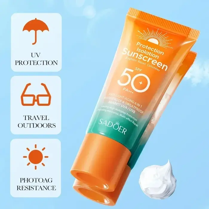 Crème solaire Spf 50 + pour protection faciale