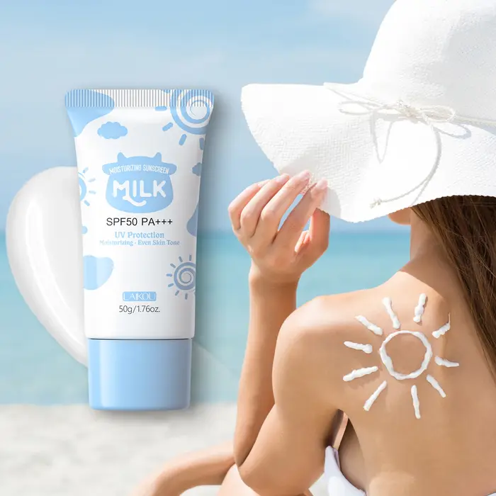 LAIKOU lait crème solaire hydratante SPF large spectre Protection UV crème pour le visage même teint