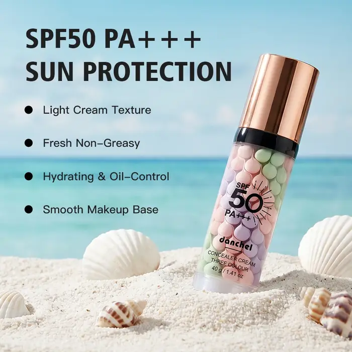 Crème Correctrice Solaire 3 Couleurs Hydratante SPF50+ Protection