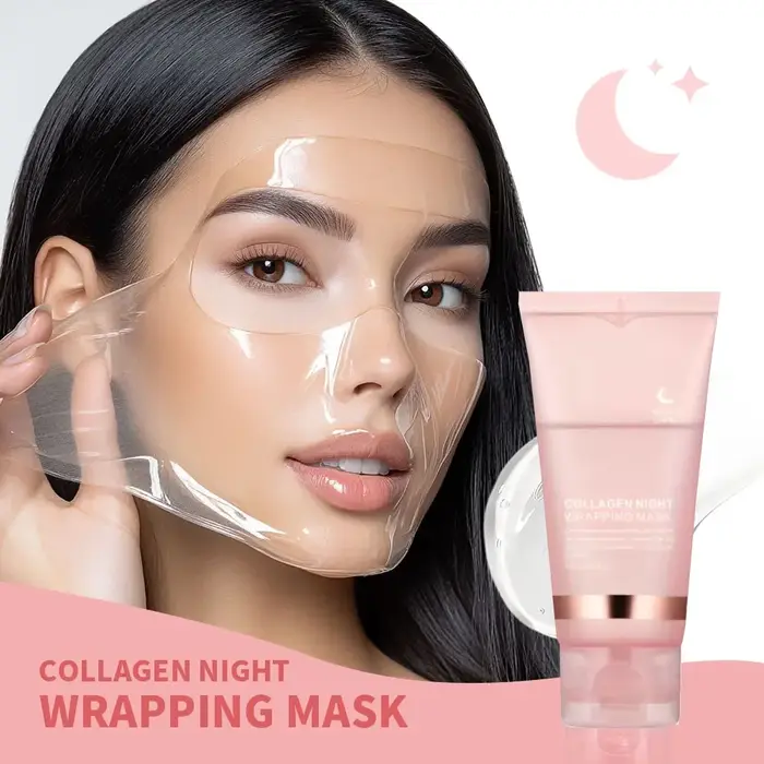 Ensemble masque et brosse pour le visage au collagène