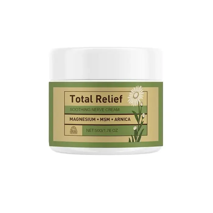 Crème Apaisante Total Relief pour les Nerfs - 50g Beurre Corporel au Magnésium