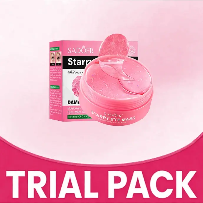 Masque pour les yeux Premium 30 paires Enrichi en essence de rose et collagène, nourrit en profondeu