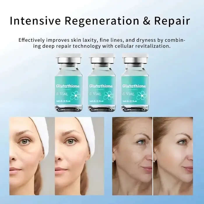 Essence d'ampoule éclaircissante au glutathion 4 ml × 5 - Sérum hydratant en profondeur pour l'élasticité de la peau