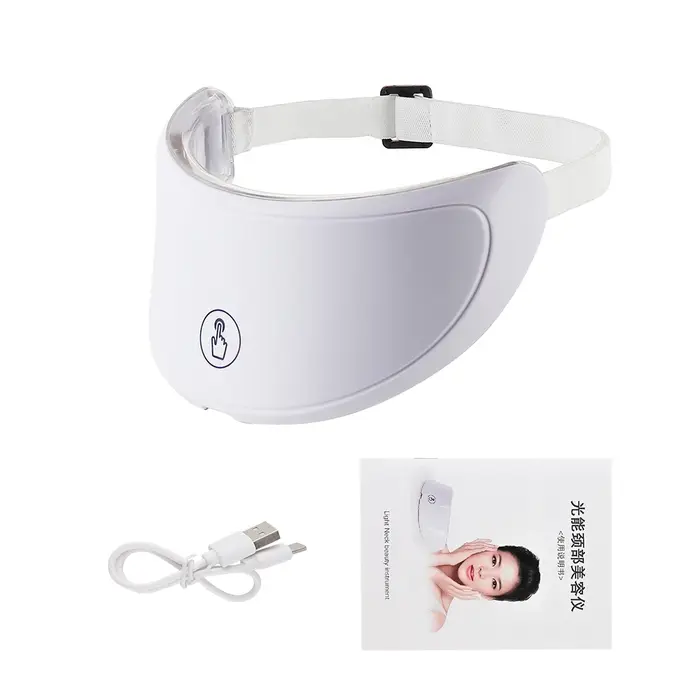 Machine de beauté du visage et du cou, masque Facial LED, masque de cou à Photon avec 7 couleurs, ma