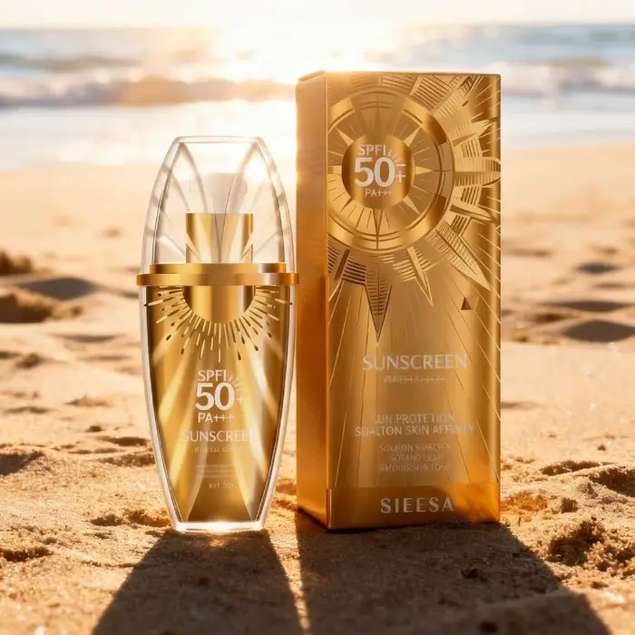 Crème solaire visage Little Golden Jar SPF50 Protection UV Non grasse Crèmes solaires d'été Bloqueur de beauté