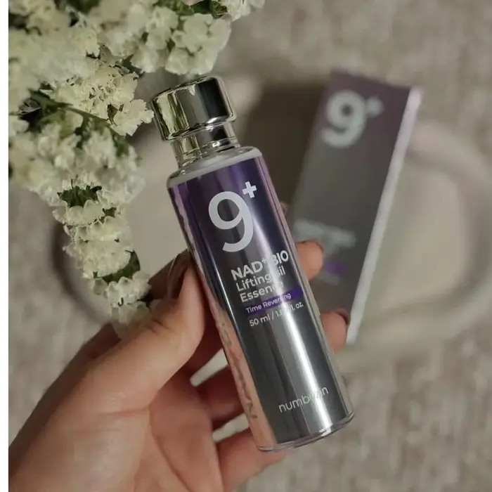 Numbuzin No.9 NAD PDRN Glow Boosting Toner Liquid Ultrasonic Serum Cream Nourishing Lightweight Texture For Delicate Eye Care