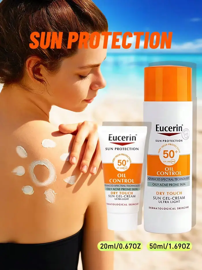 Eucerin Crème solaire visage Oil Control SPF50+ rafraîchissante