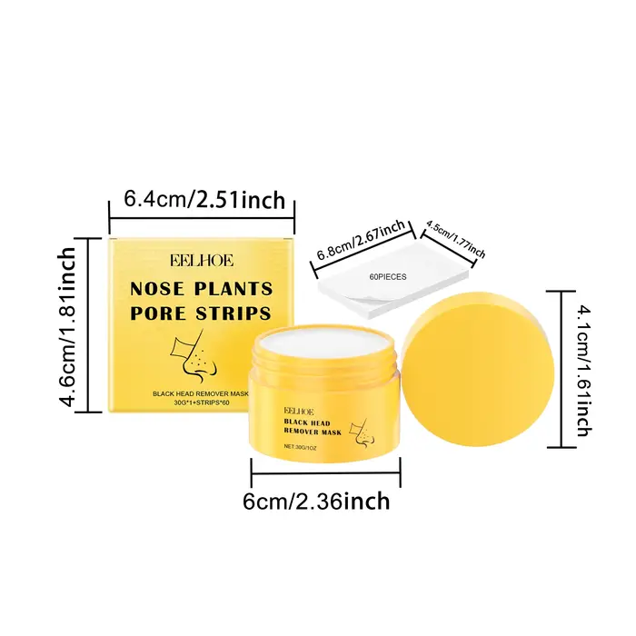 Bandes nettoyantes pour le nez contre les points noirs - Nettoient en douceur les pores de la zone T