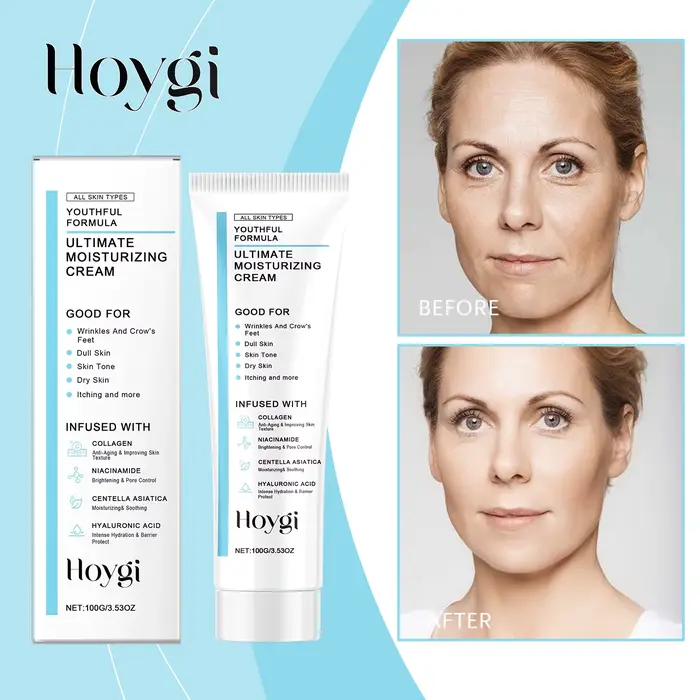 Hoygi Centella Asiatica Cica crème hydratante apaisante quotidienne pour peau sensible éclaircissante