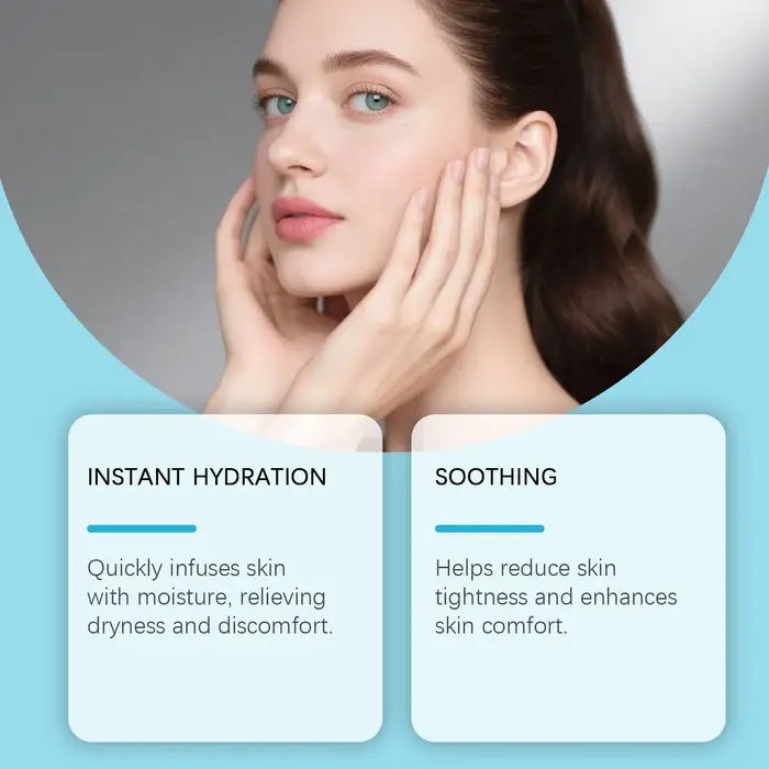 Brume hydratante pour le visage à l'acide hyaluronique