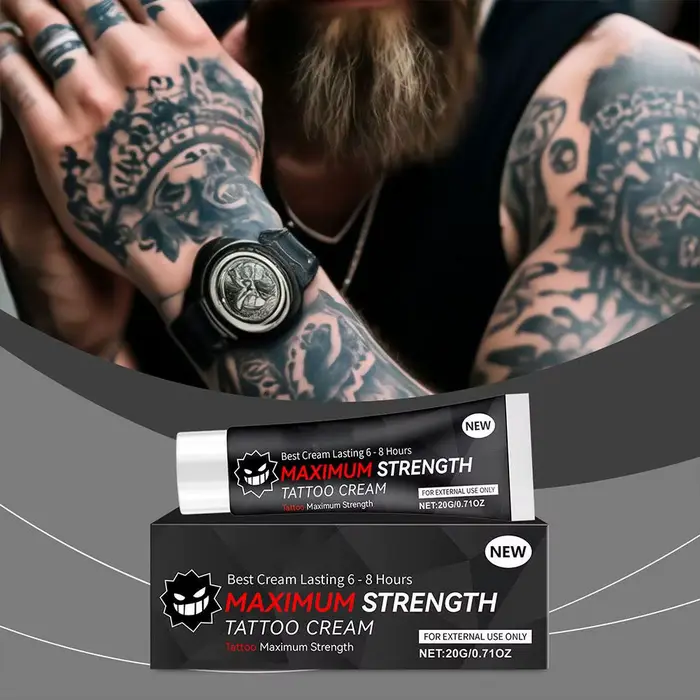 Crème de soin après tatouage qui fixe la couleur