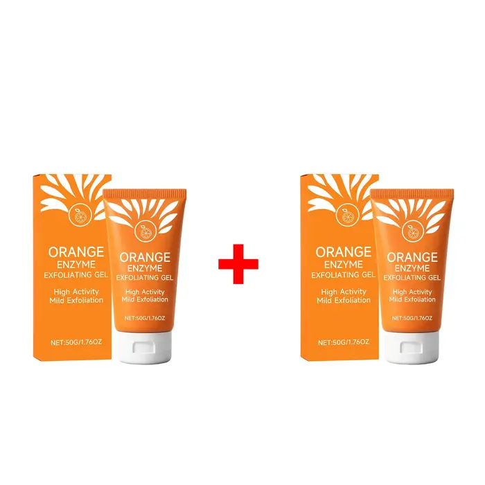 Gel exfoliant à l'orange pour le soin du visage et du corps